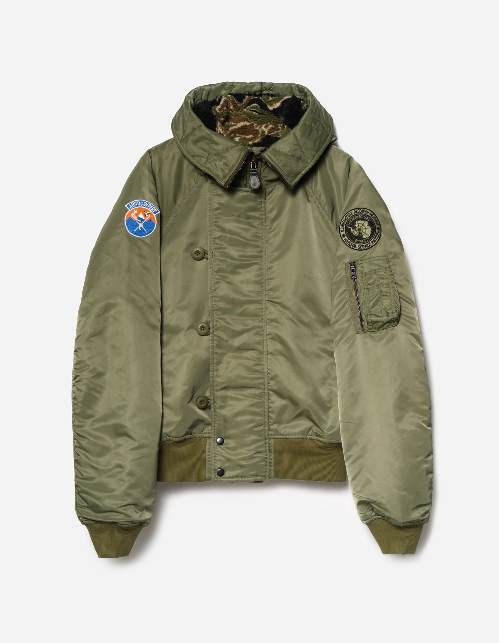 7215 Asym Arctic N2B Parka Olive
