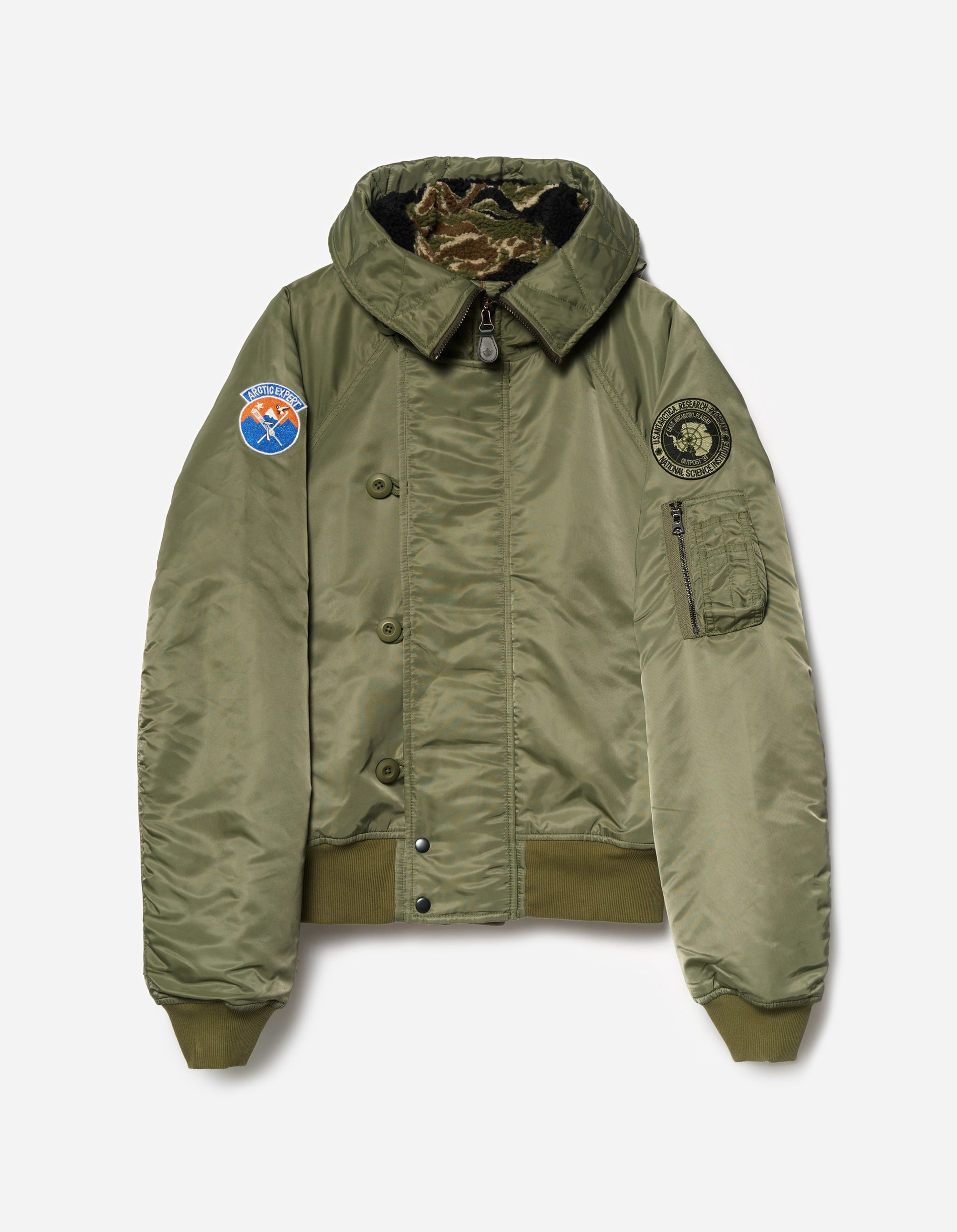 7215 Asym Arctic N2B Parka Olive