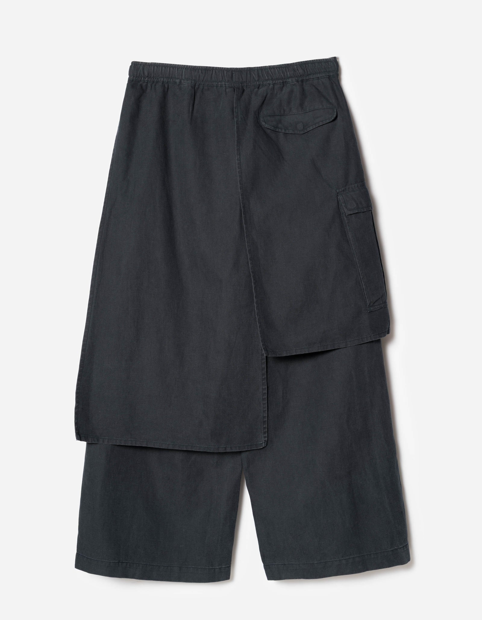 4588 Asym Cargo Hakama Pants Navy