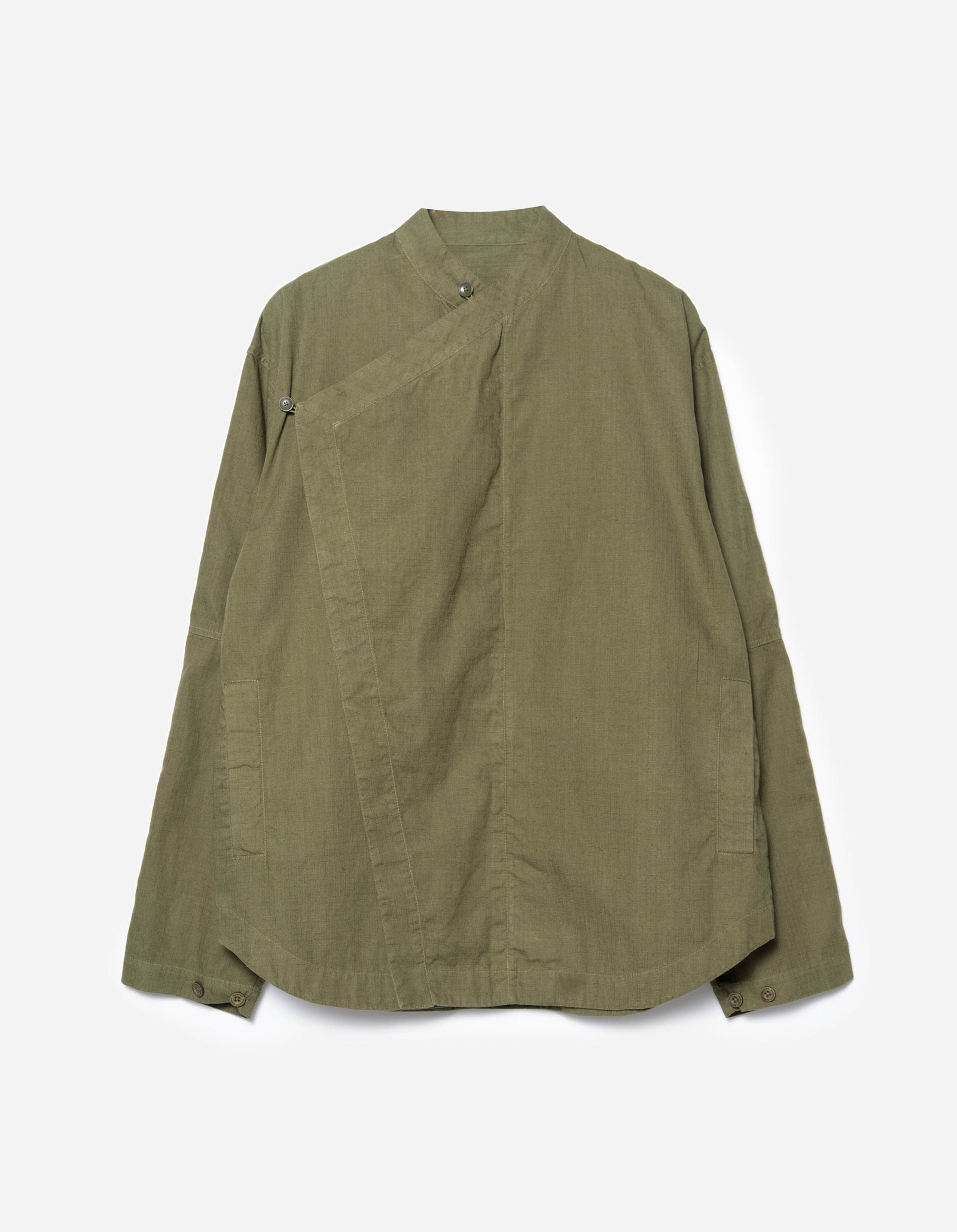 7080 Asym Hanbok L/S Shirt Olive OG-107F