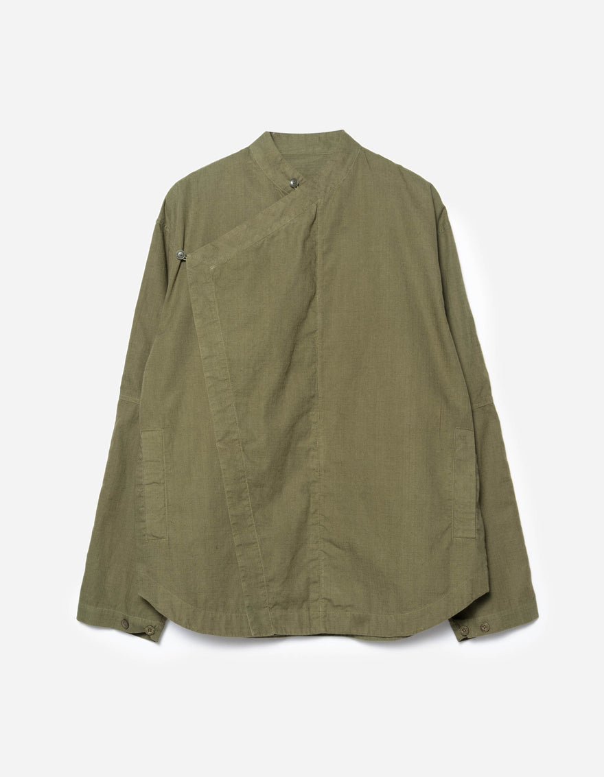 7080 Asym Hanbok L/S Shirt Olive OG-107F