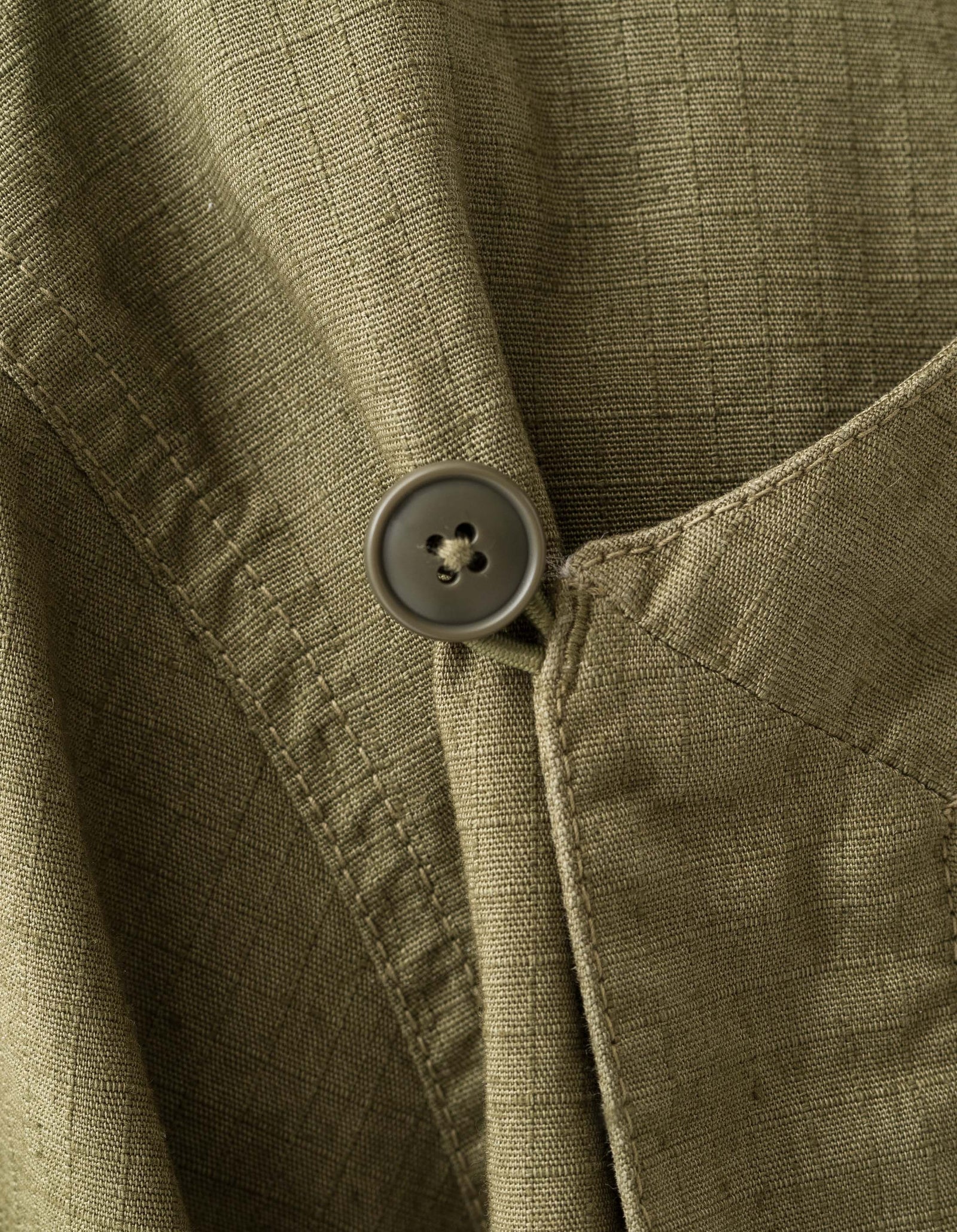 7080 Asym Hanbok L/S Shirt Olive OG-107F