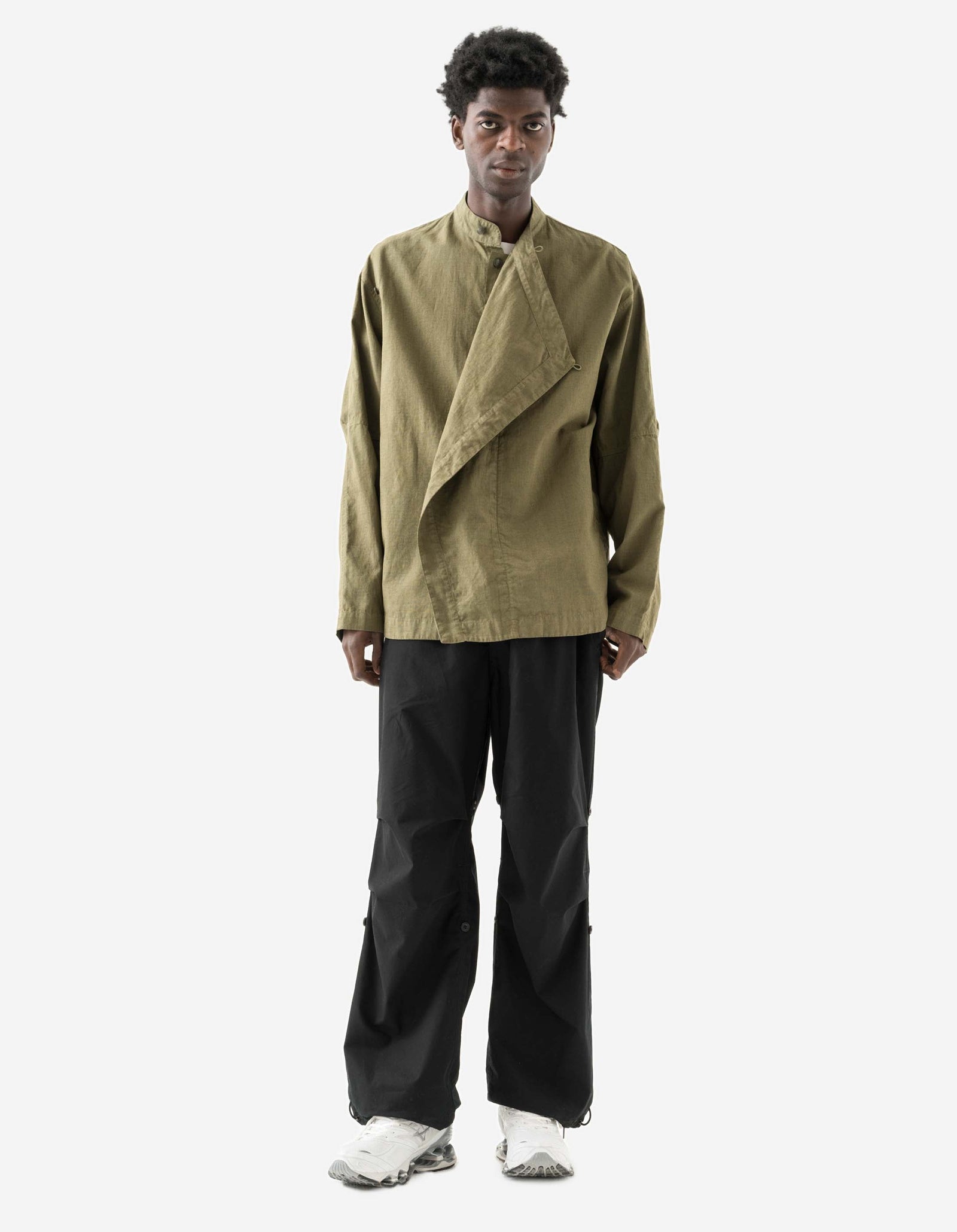 7080 Asym Hanbok L/S Shirt Olive OG-107F