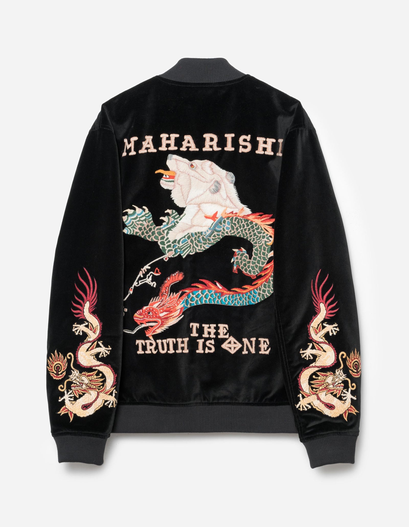 7085 Bering Strait Embroidered Tour Jacket Black