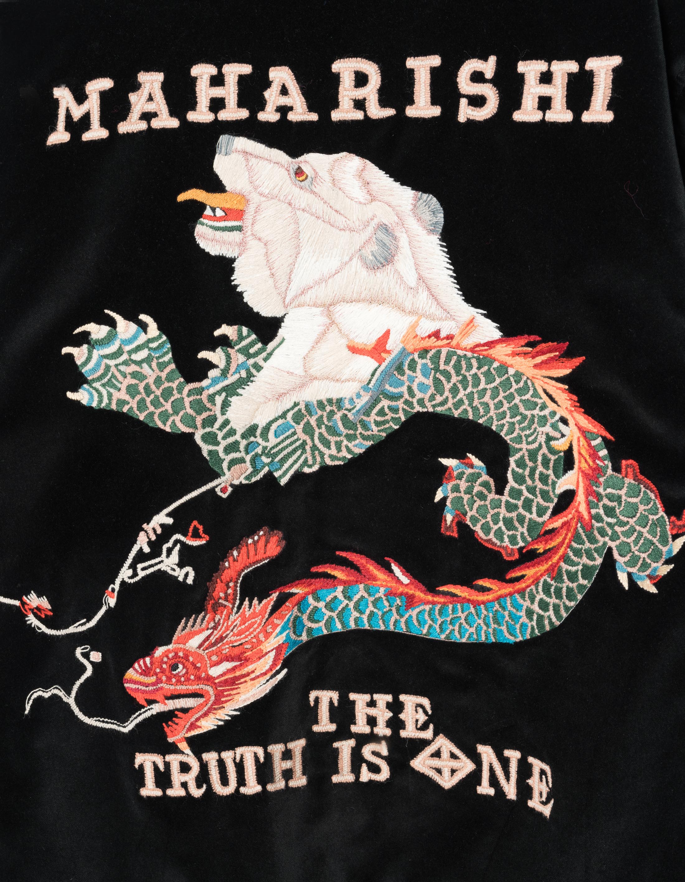 7085 Bering Strait Embroidered Tour Jacket Black – Maharishi