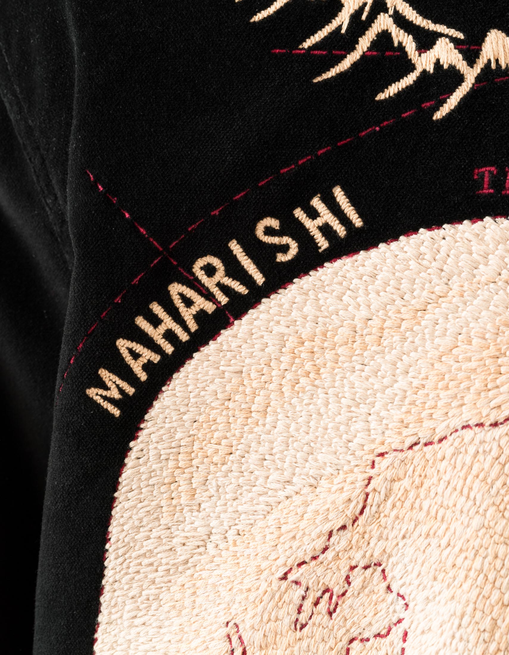 7085 Bering Strait Embroidered Tour Jacket Black – Maharishi