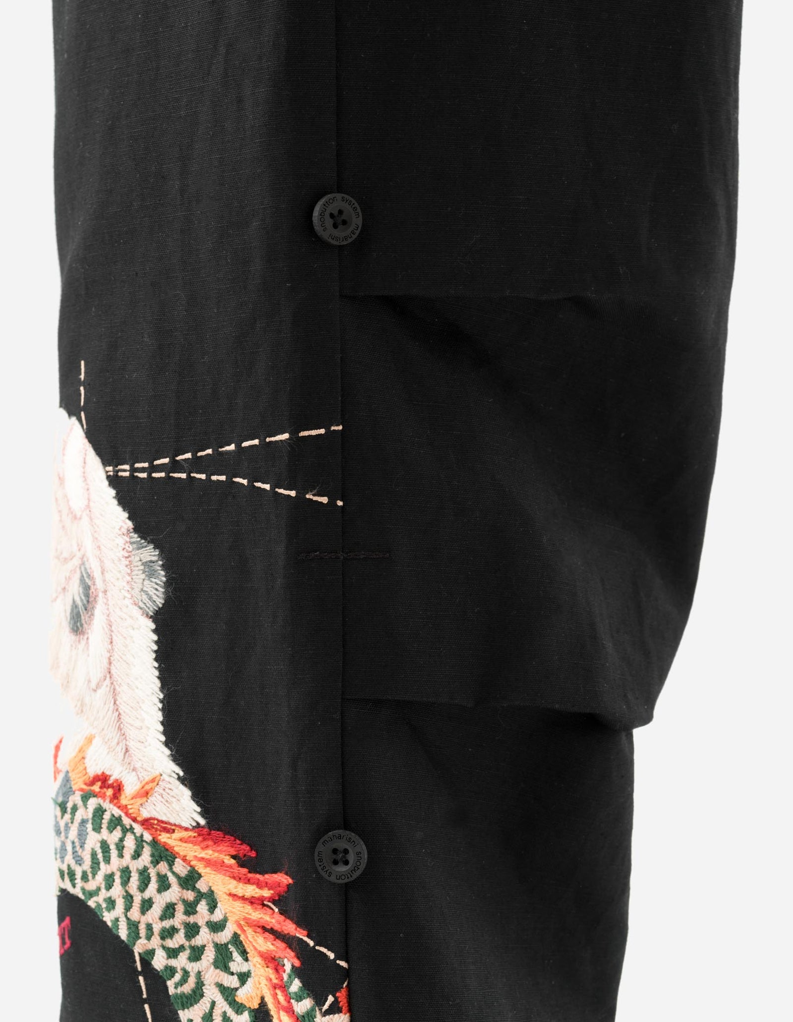 7087 The Bering Strait Embroidered Loose Snopants® Black