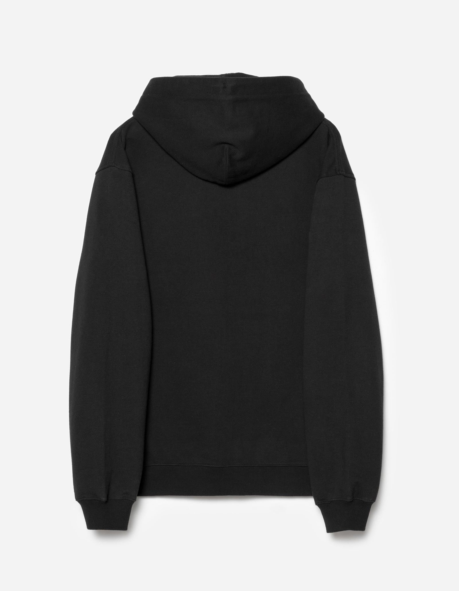 7088 Bering Strait Map Embroidered Hooded Sweat Black