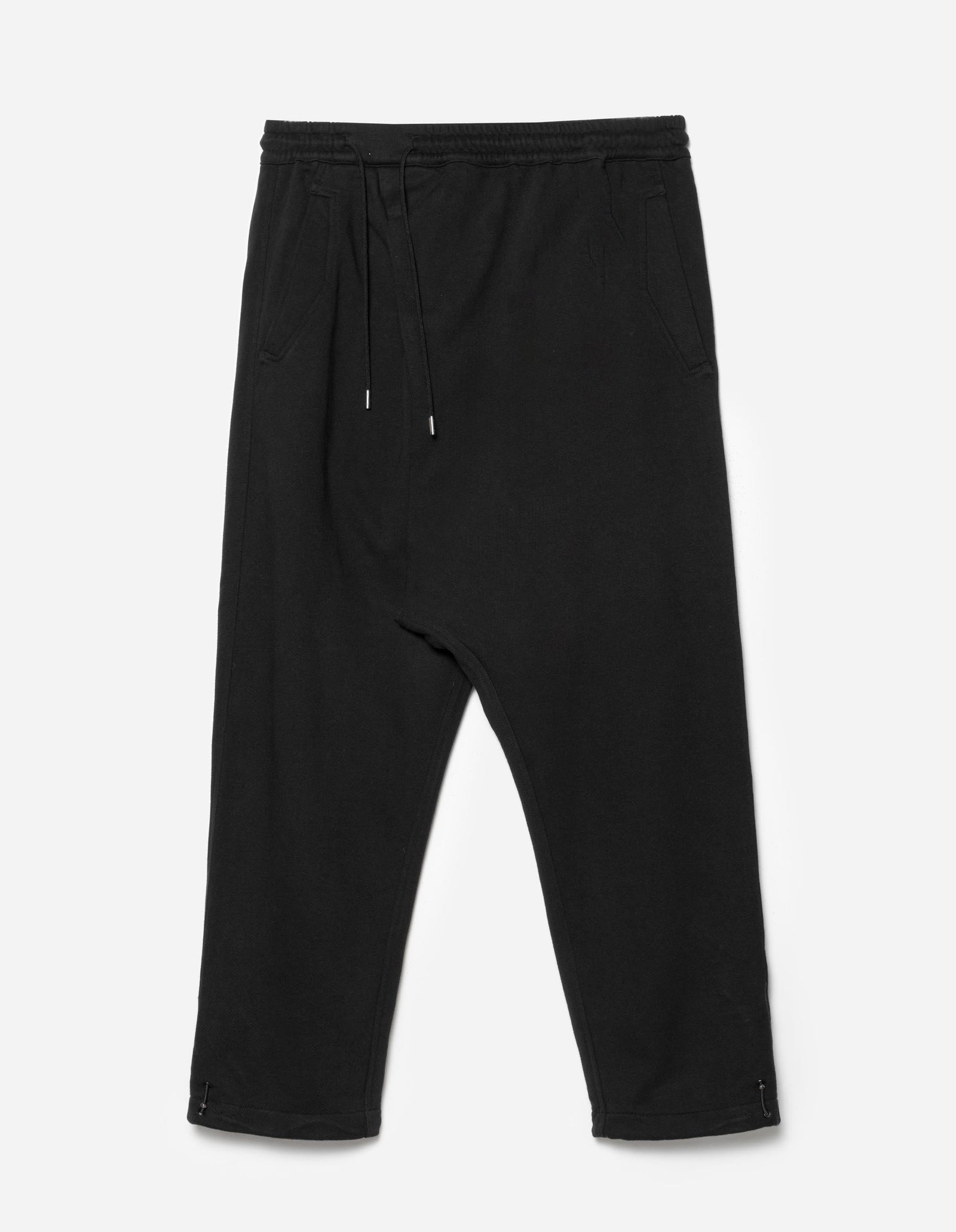 7091 Bering Strait Embroidered Asym Sweatpants Black