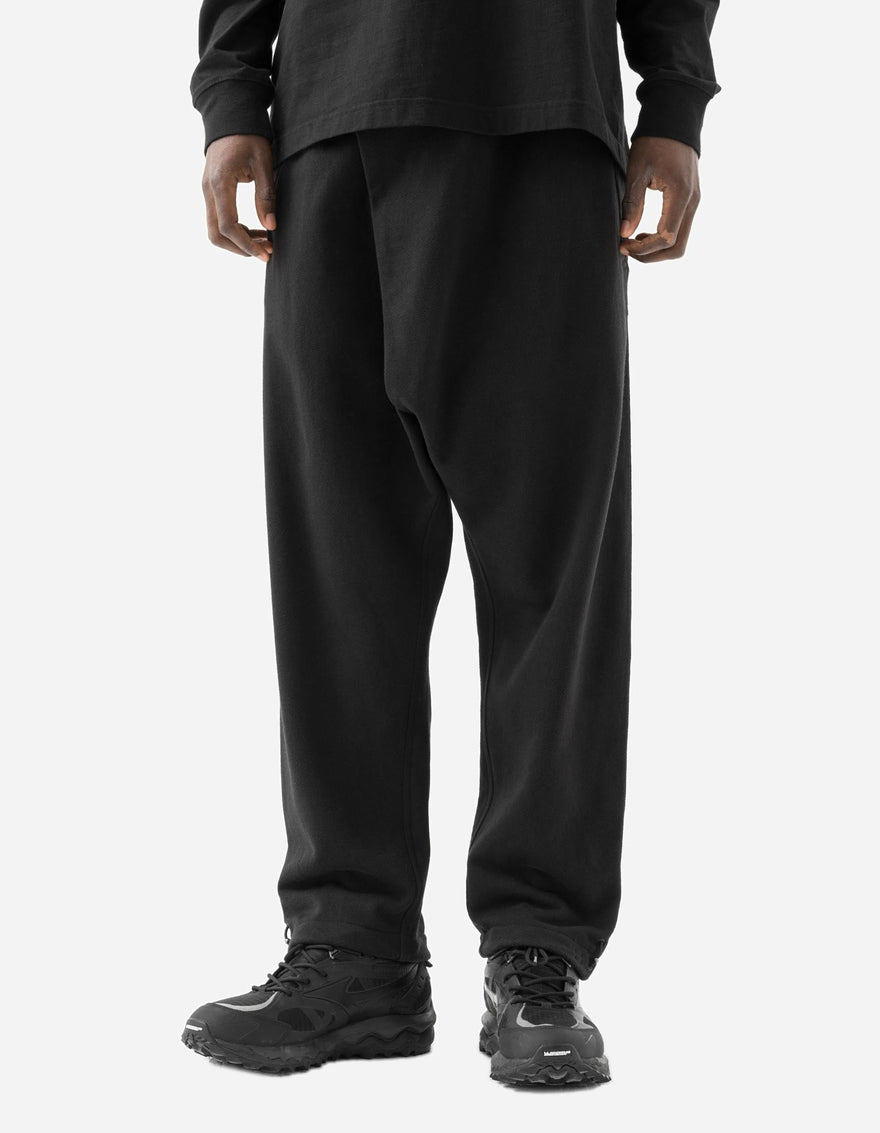 7091 Bering Strait Embroidered Asym Sweatpants Black