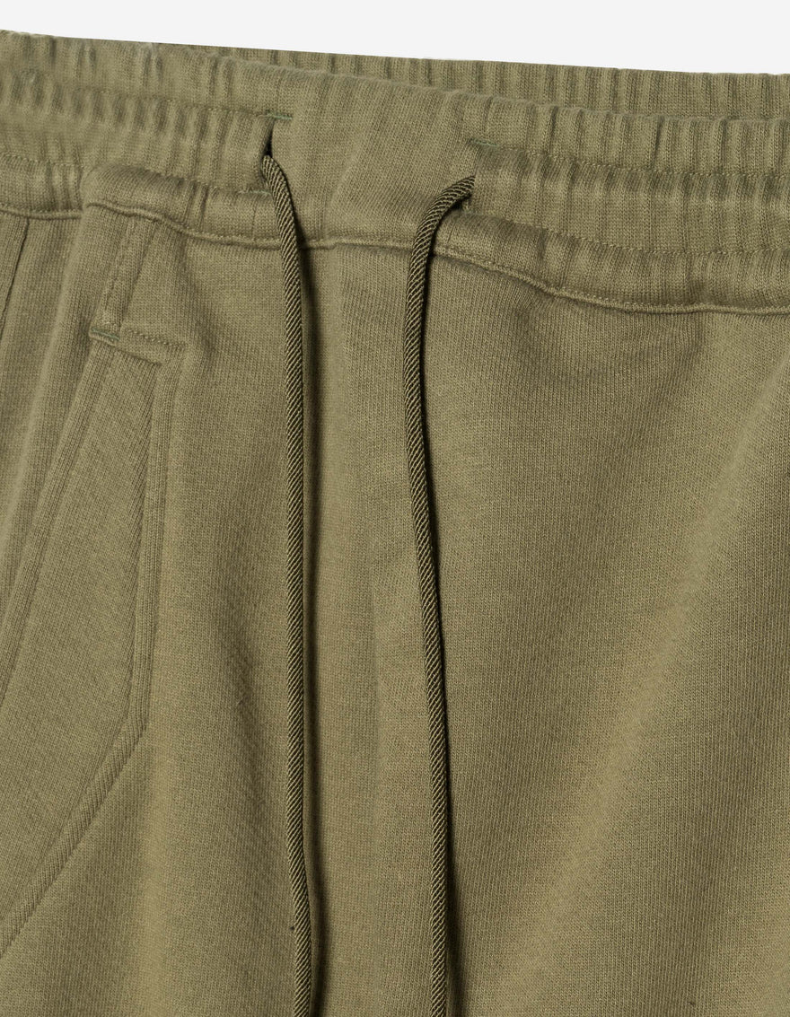 7091 Bering Strait Embroidered Asym Sweatpants Olive OG-107F