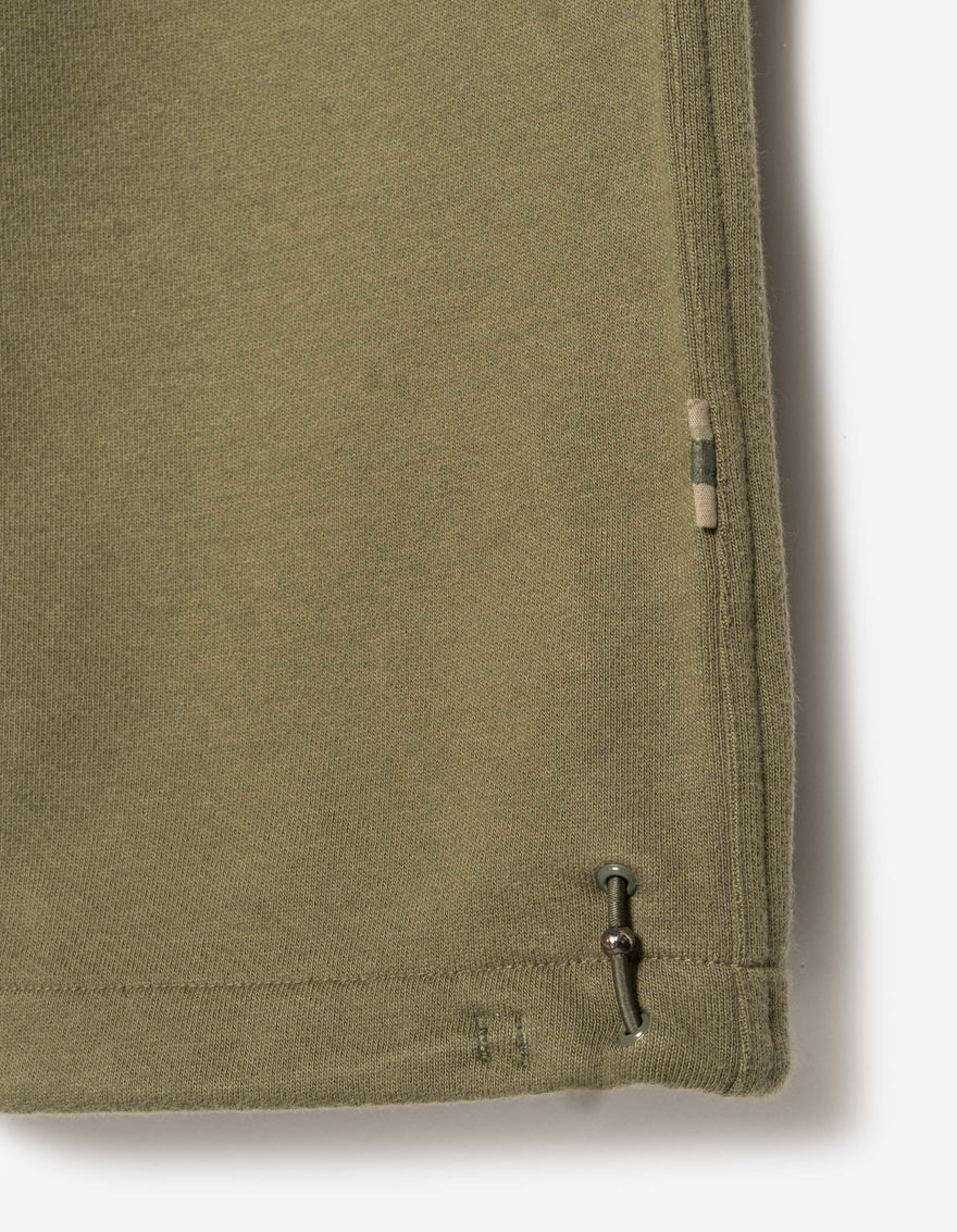 7091 Bering Strait Embroidered Asym Sweatpants Olive OG-107F