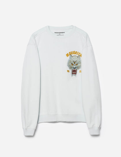 7092 Sno Panthers Tour Embroidered Crew Sweat Ice Blue
