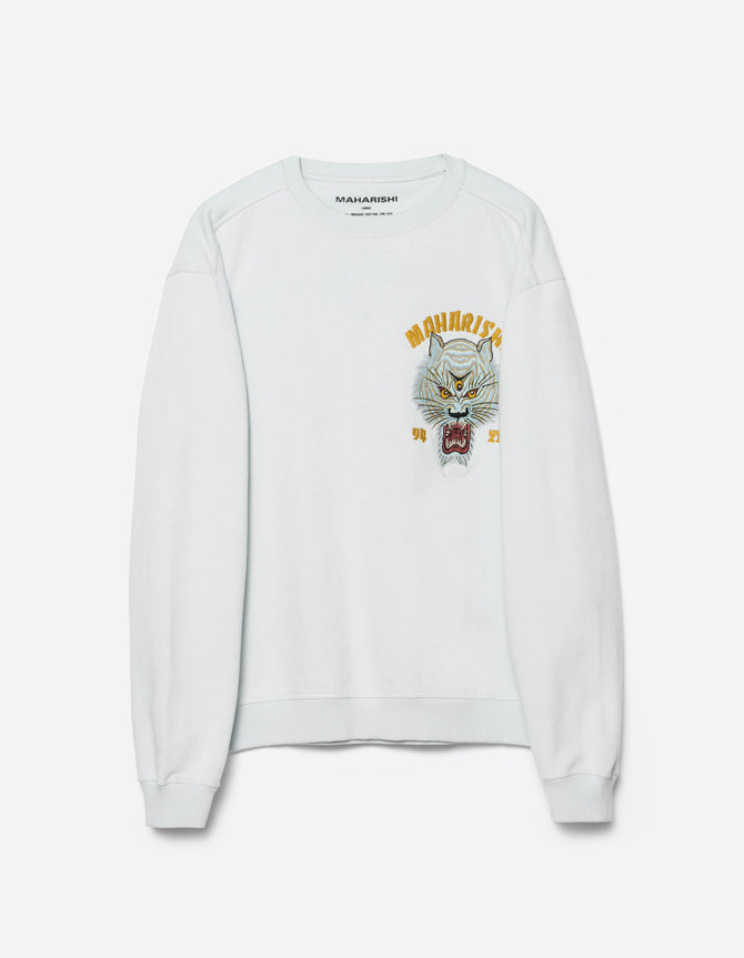 7092 Sno Panters Tour Embroidered Crew Sweat Ice Blue