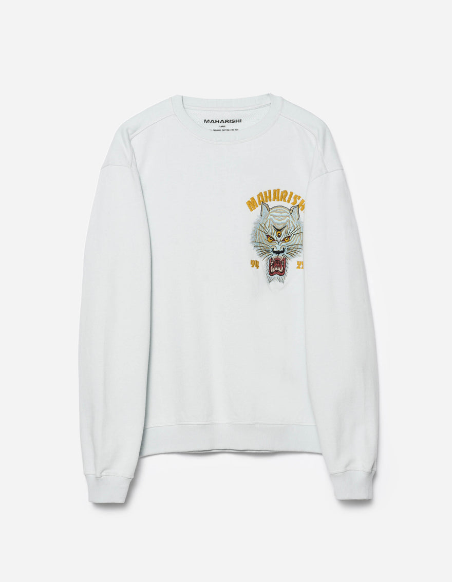 7092 Sno Panters Tour Embroidered Crew Sweat Ice Blue