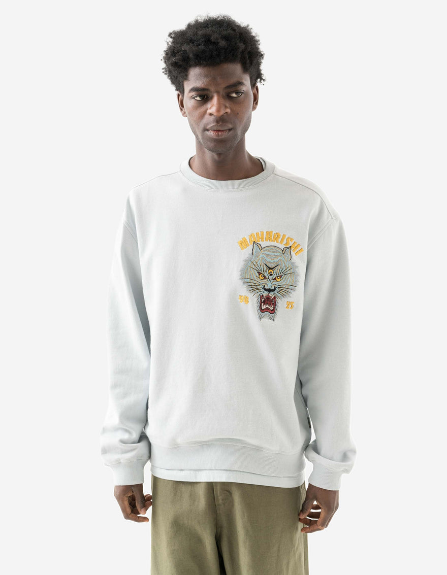 7092 Sno Panters Tour Embroidered Crew Sweat Ice Blue