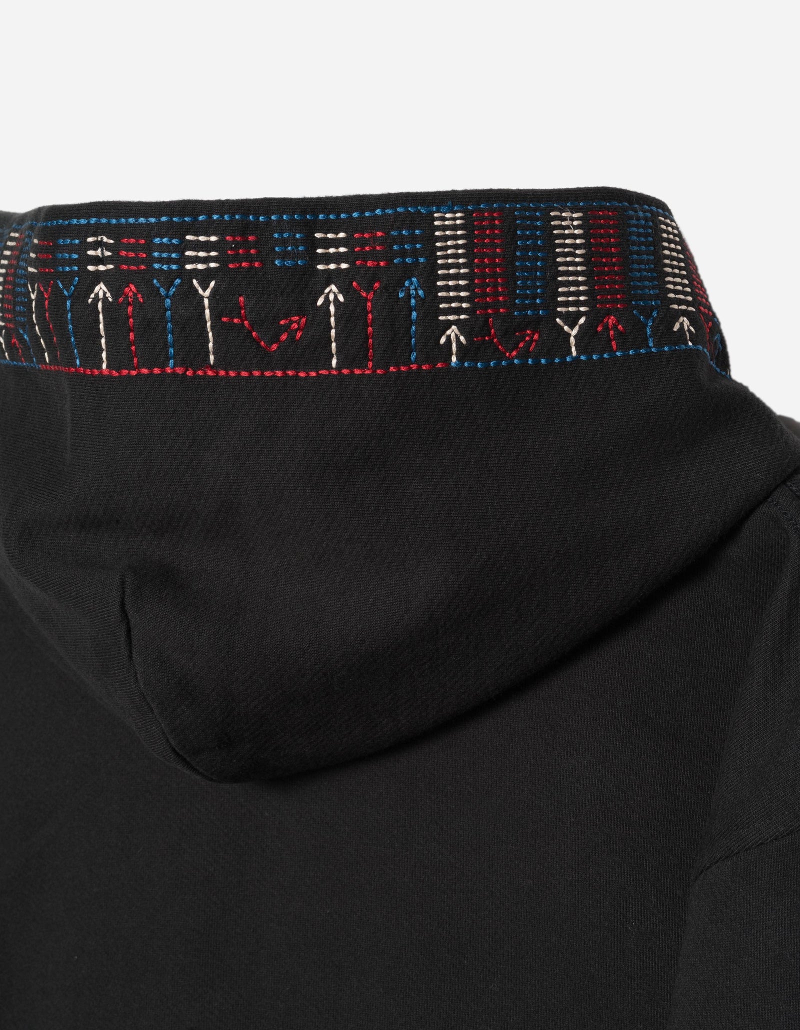 7095 Alaskan Hill Tribe Embroidered Hooded Sweat Black