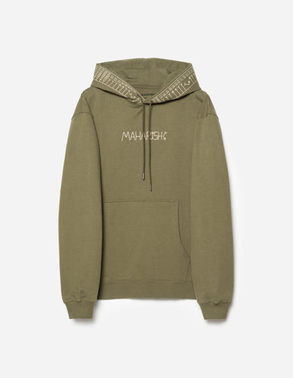 7095 Alaskan Hilltribe Embroidered Hooded Sweat Olive OG-107F