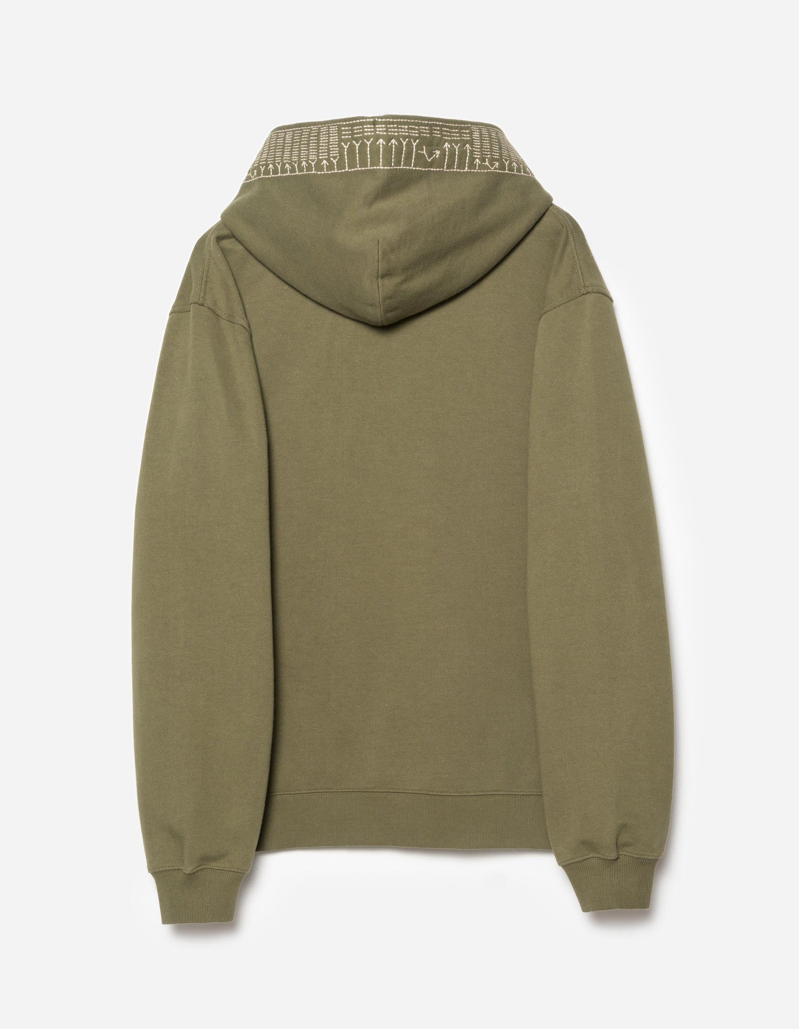 7095 Alaskan Hilltribe Embroidered Hooded Sweat Olive OG-107F