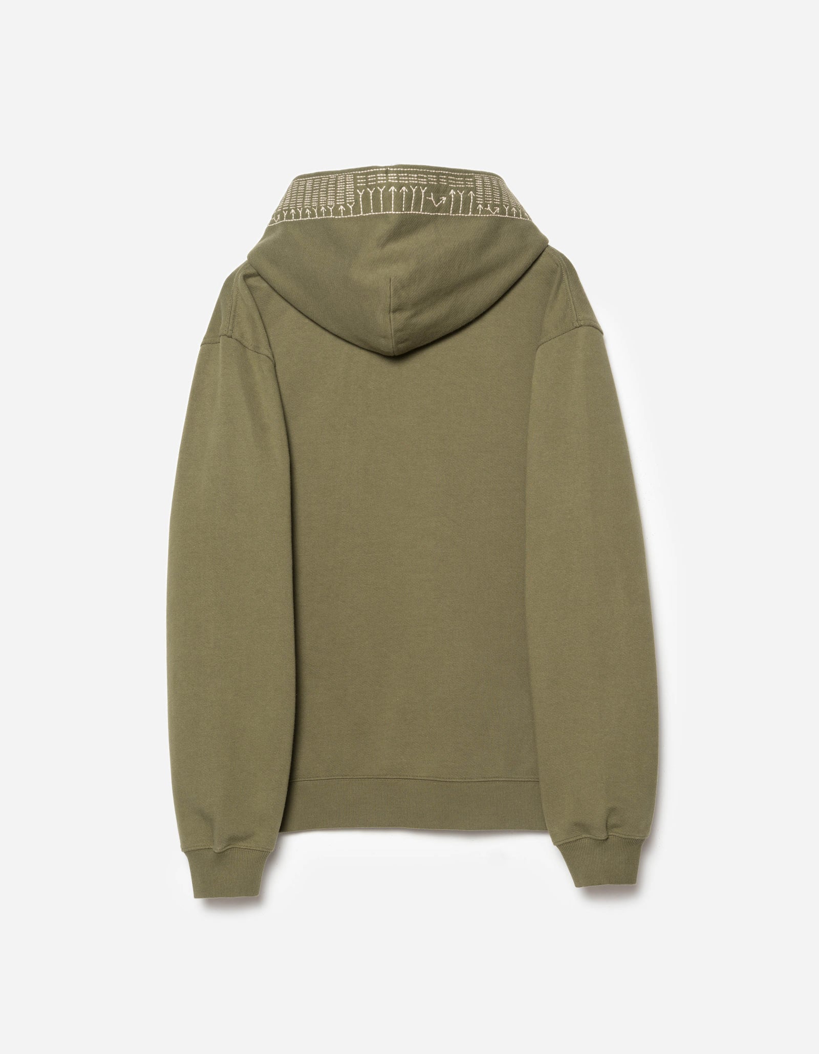 7095 Alaskan Hilltribe Embroidered Hooded Sweat Olive OG-107F