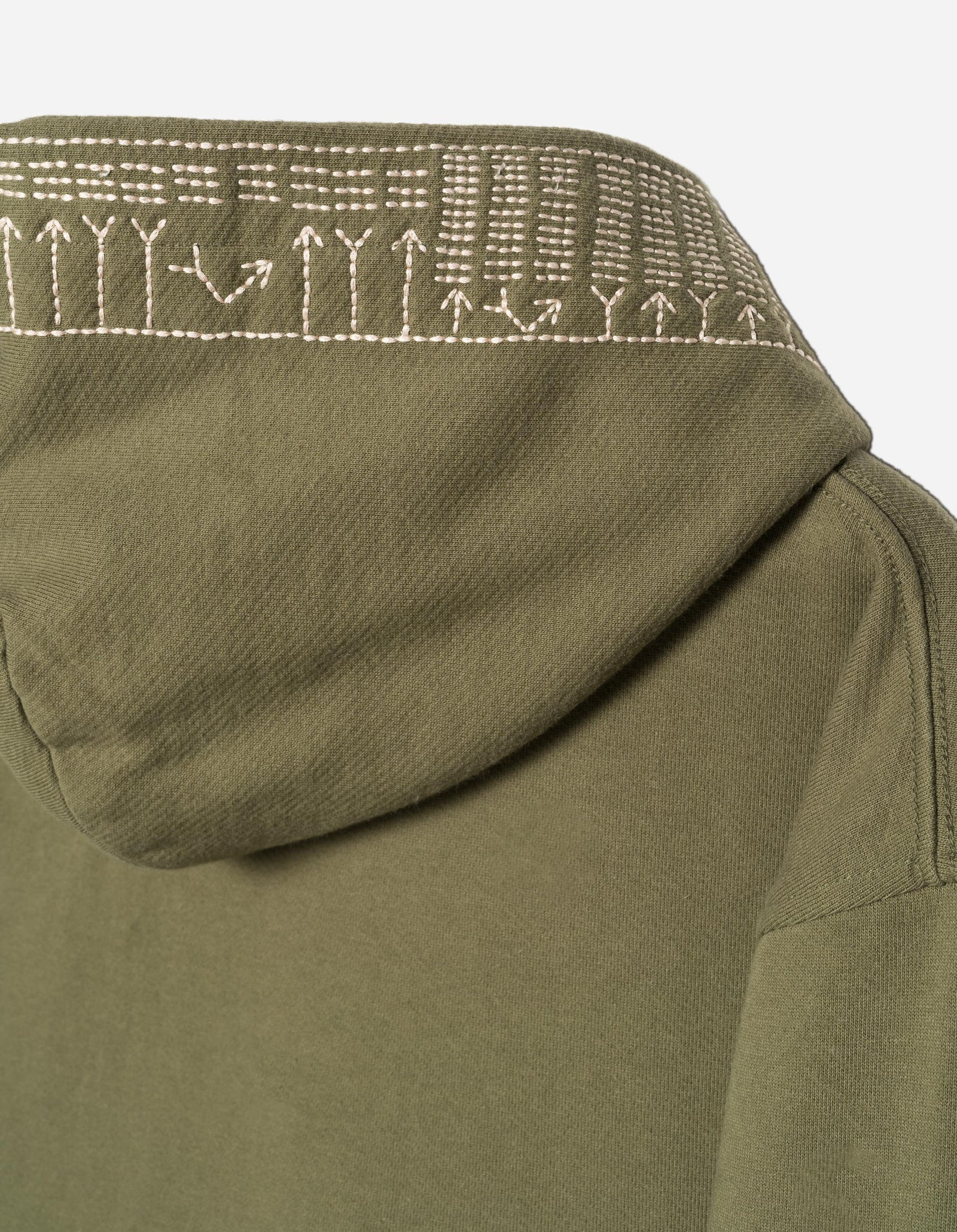 7095 Alaskan Hilltribe Embroidered Hooded Sweat Olive OG-107F