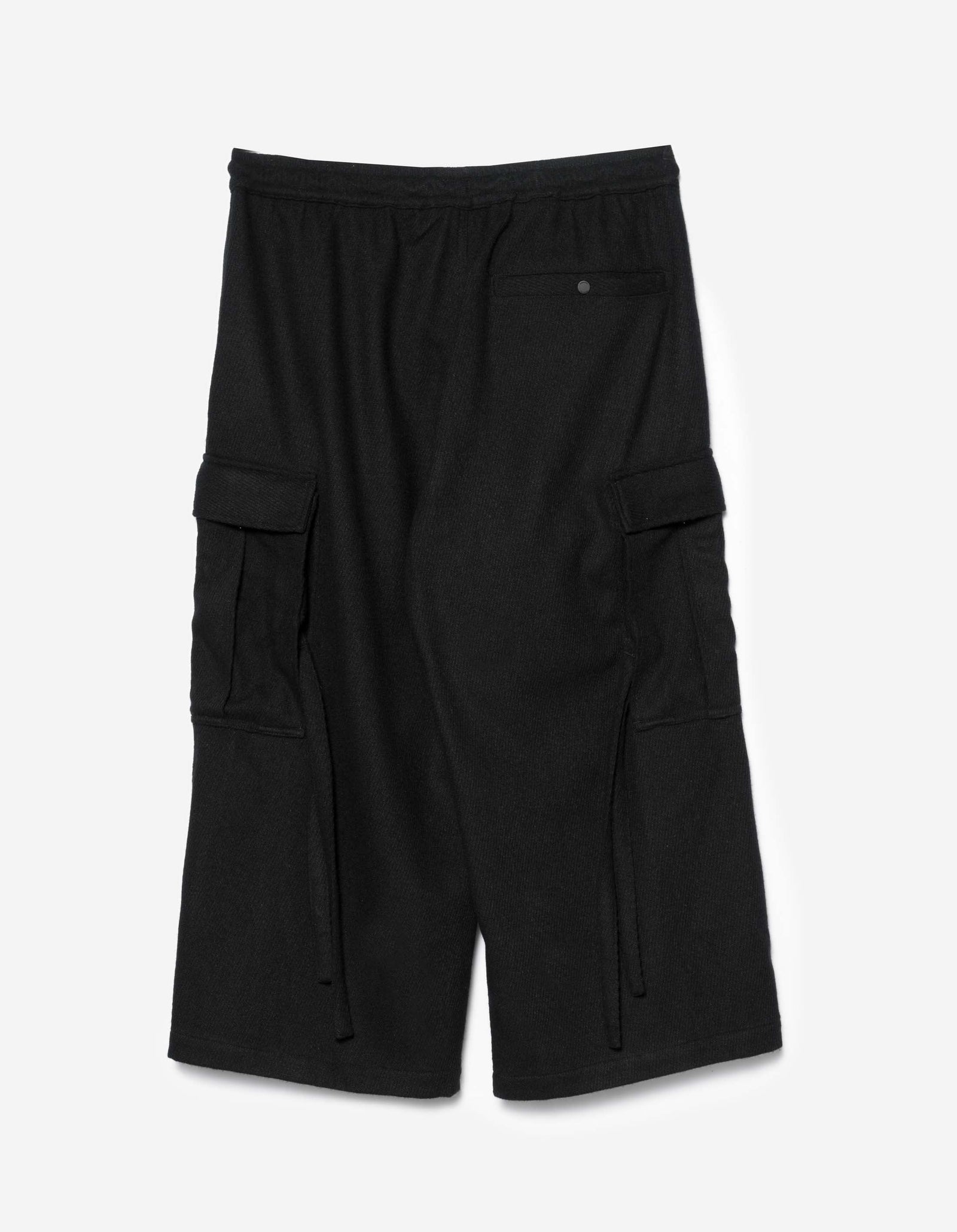 7100 Recycled Wool Cargo Hakama Black