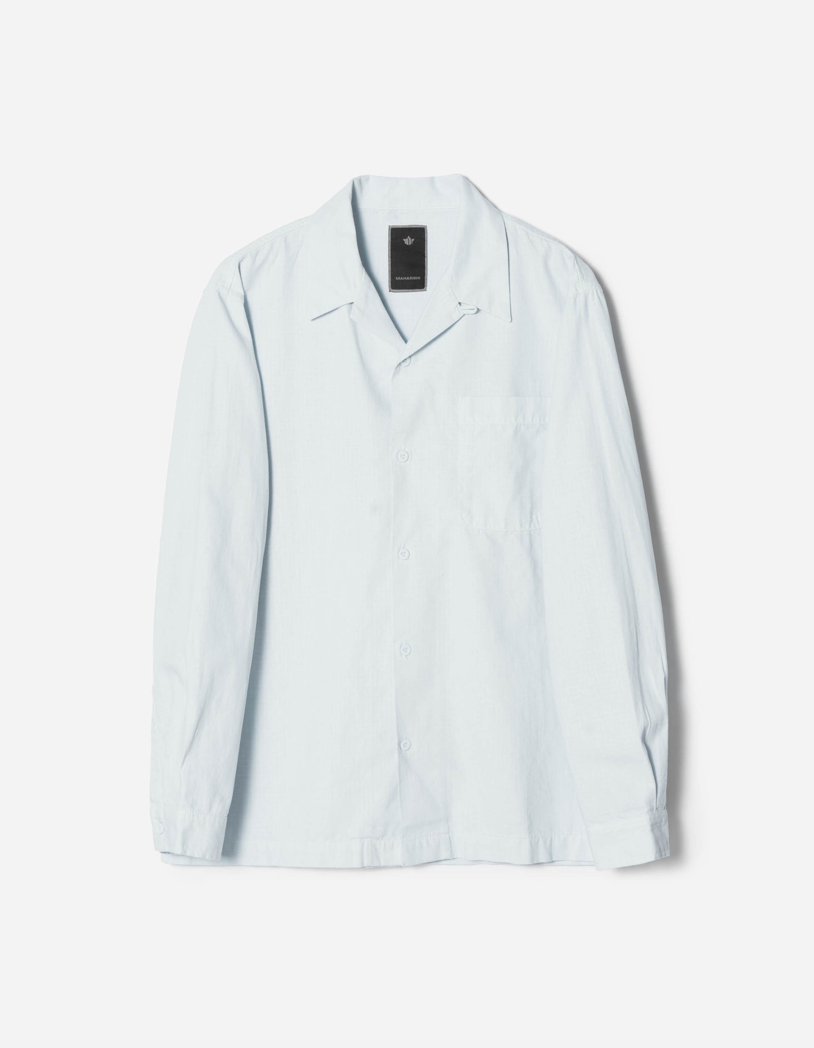 7101 L/S Camp Collar Shirt Ice Blue