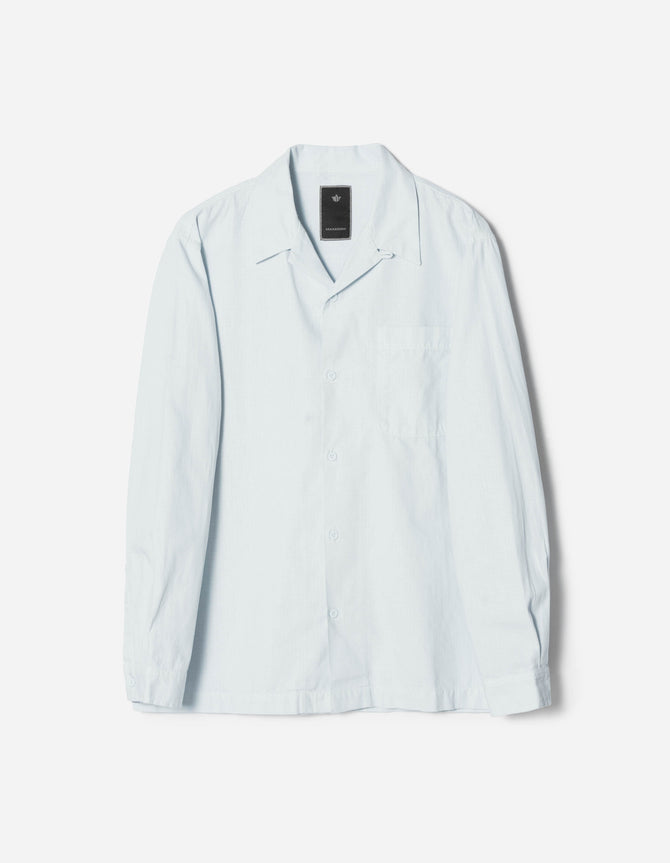 7101 L/S Camp Collar Shirt Ice Blue