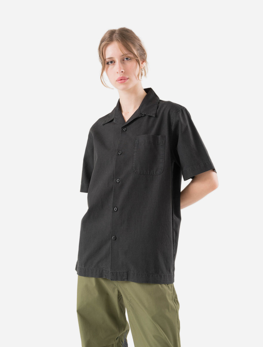 7105 Hemp Camp Collar Shirt Black