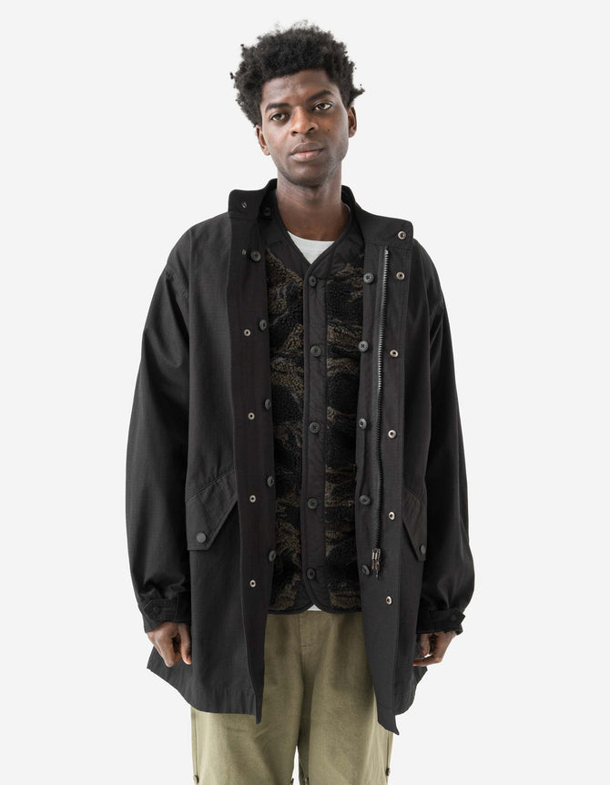 7107 ECWS Cordura® Fishtail Parka + Liner Black