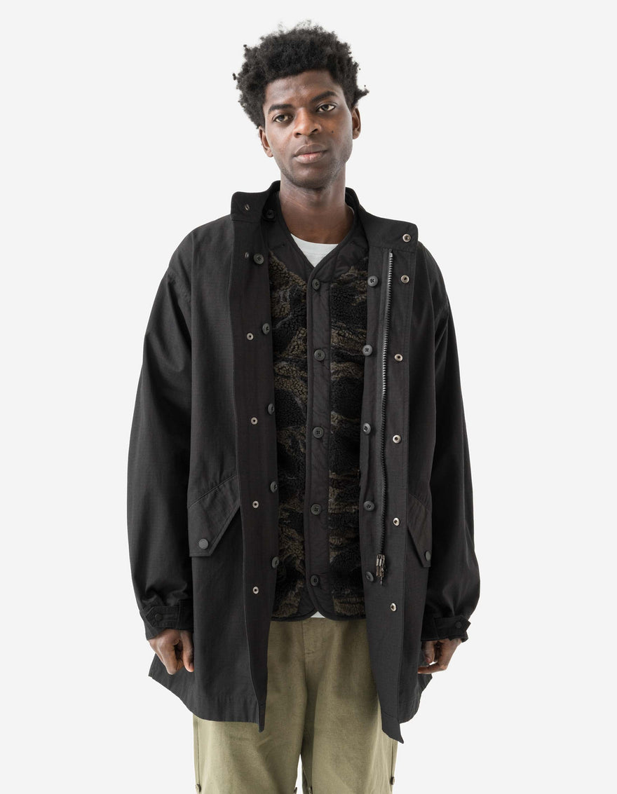 7107 ECWS Cordura® Fishtail Parka + Liner Black