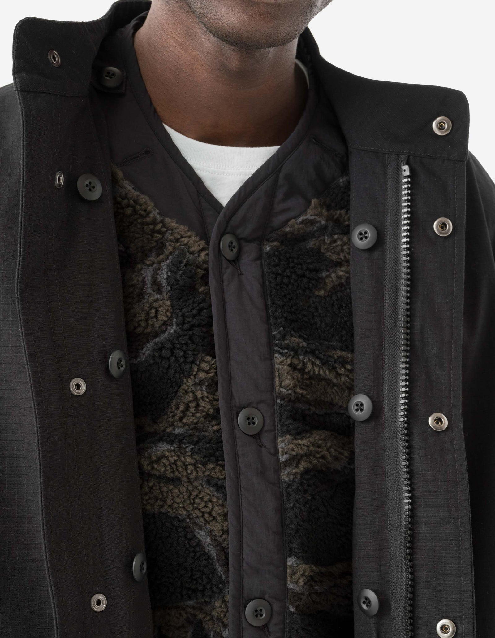 7107 ECWS Cordura® Fishtail Parka + Liner Black