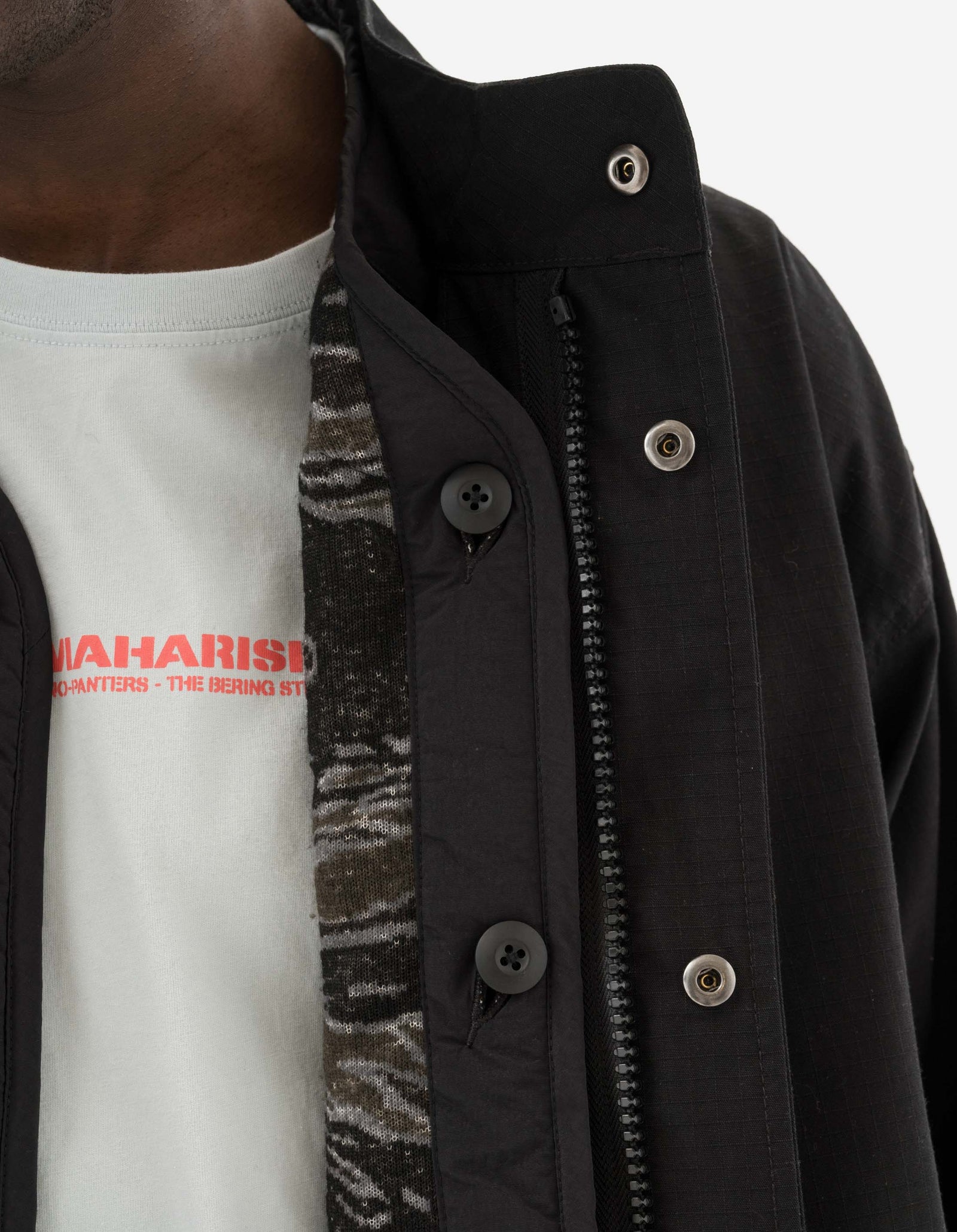 7107 ECWS Cordura® Fishtail Parka + Liner Black