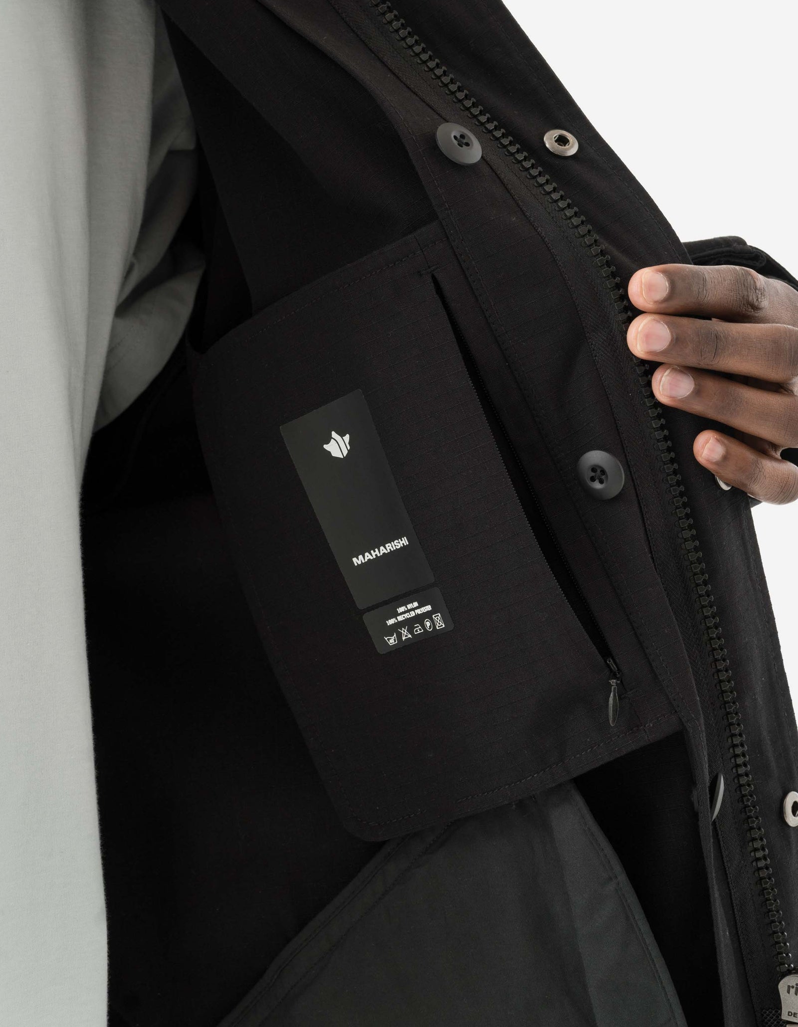 7107 ECWS Cordura® Fishtail Parka + Liner Black