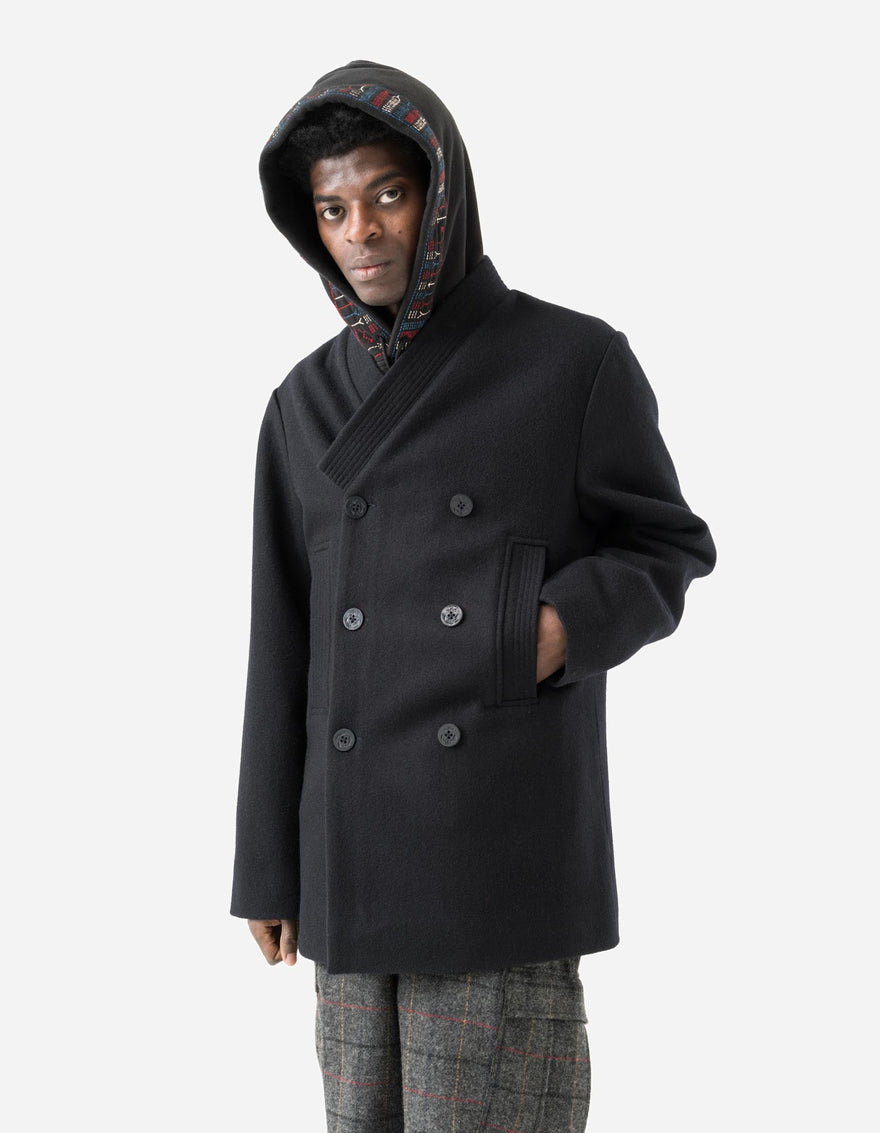 7109 Hanbok Pea Coat Navy