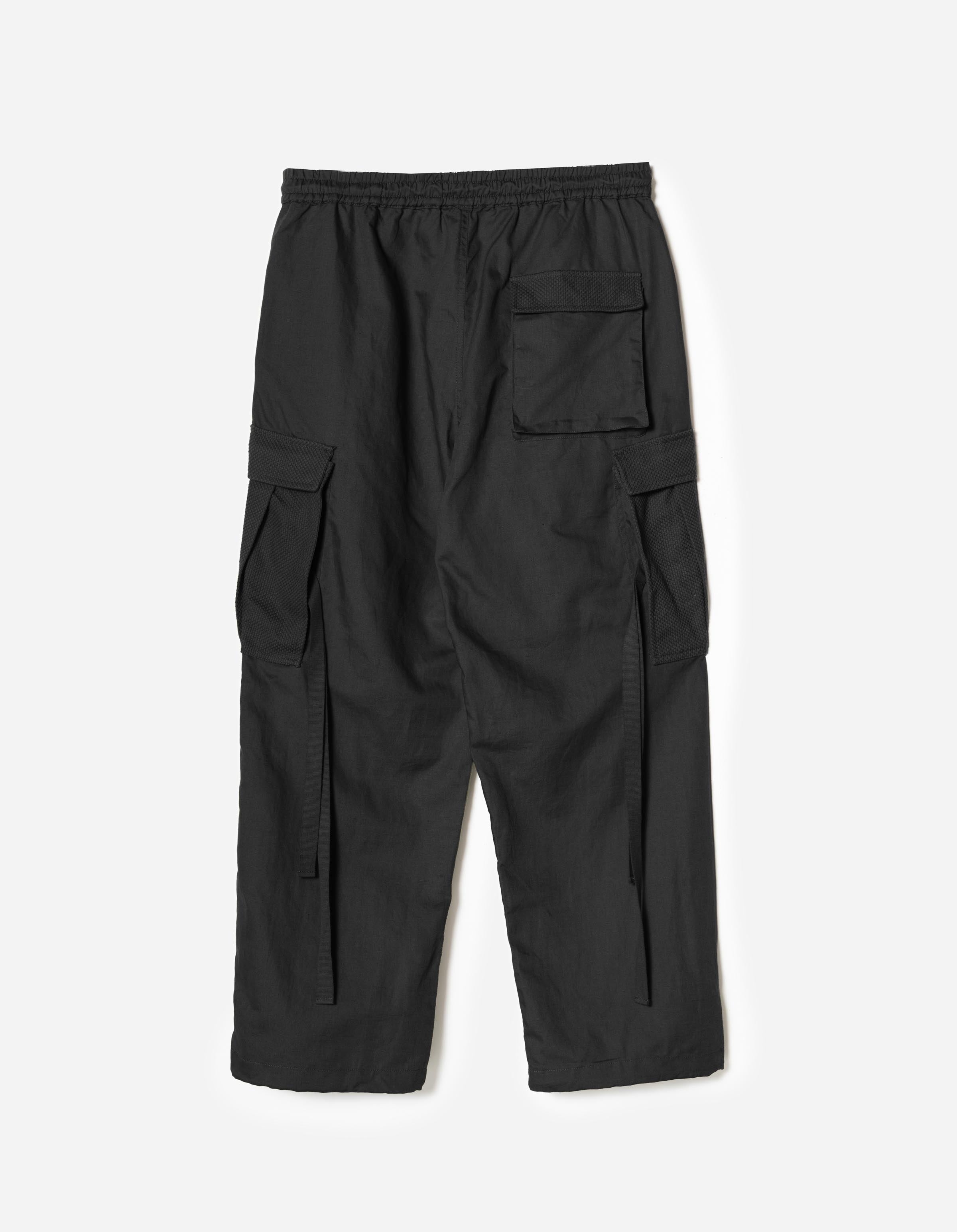 7110 Hemp Utility Cargo Track Pants Black – Maharishi