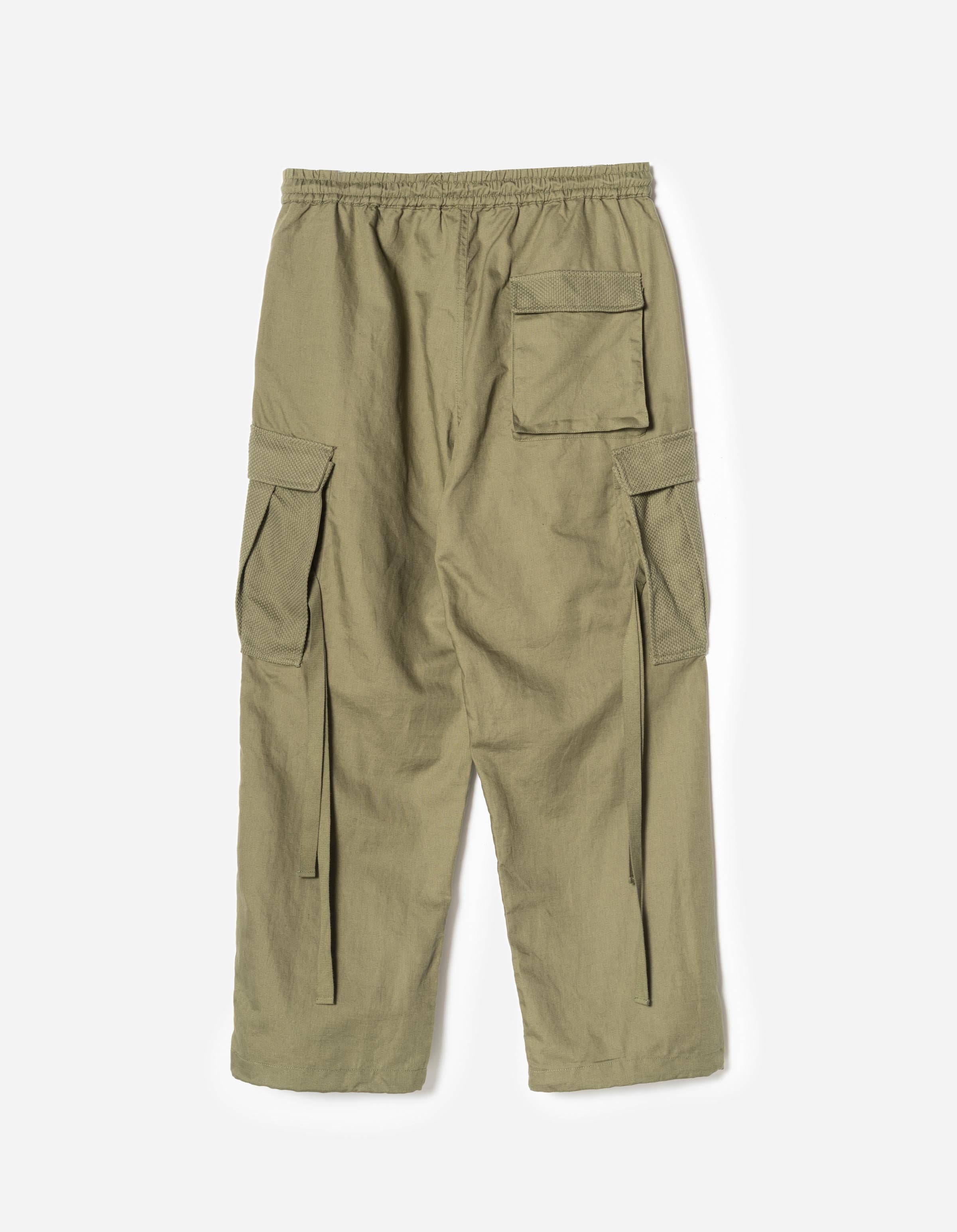 7110 Hemp Utility Cargo Track Pants Olive OG-107F – Maharishi