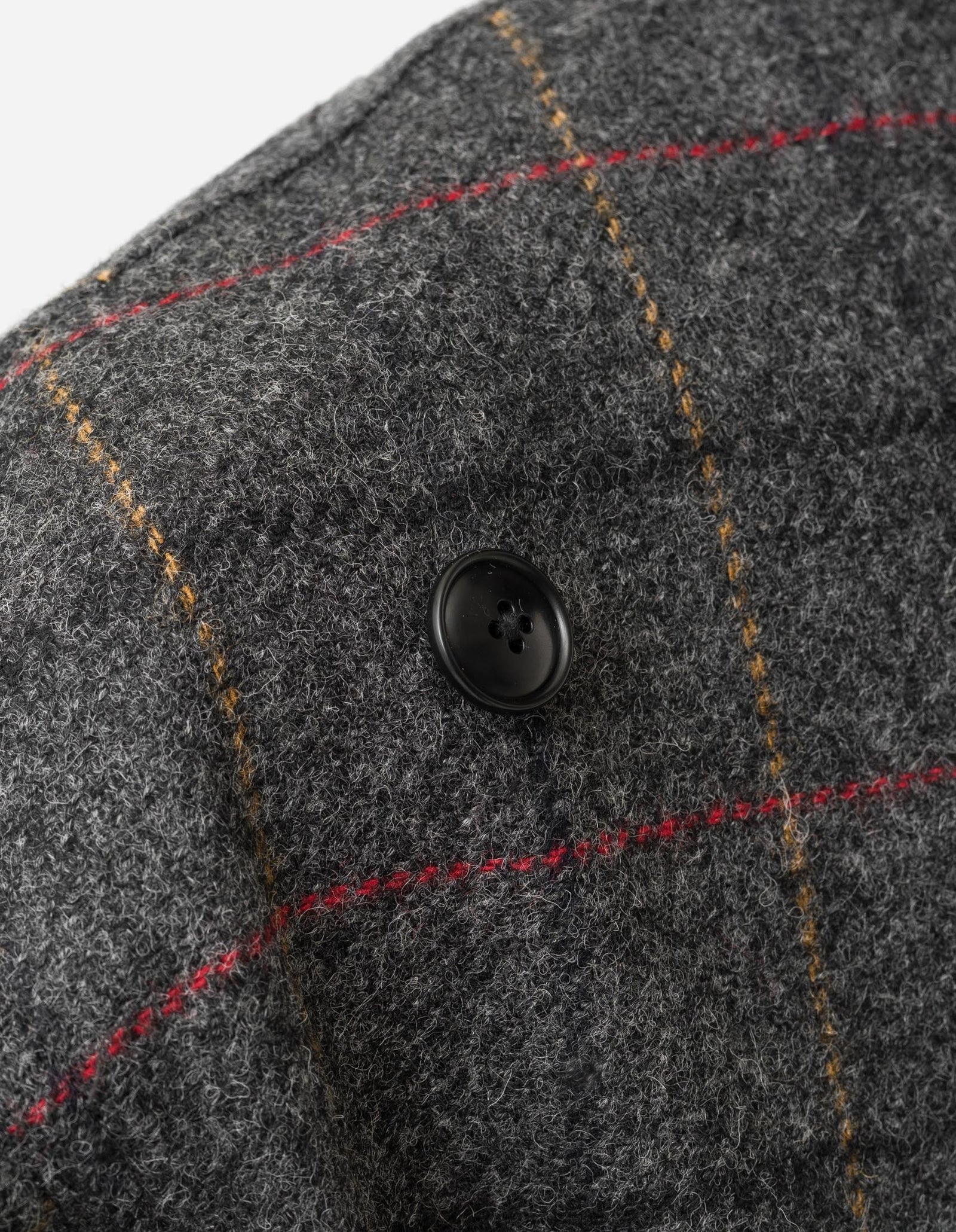 7114 Wool Asym Monk L/S Shirt Charcoal