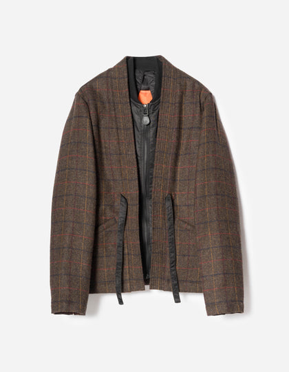 7116 Wool MA Kimono Brown