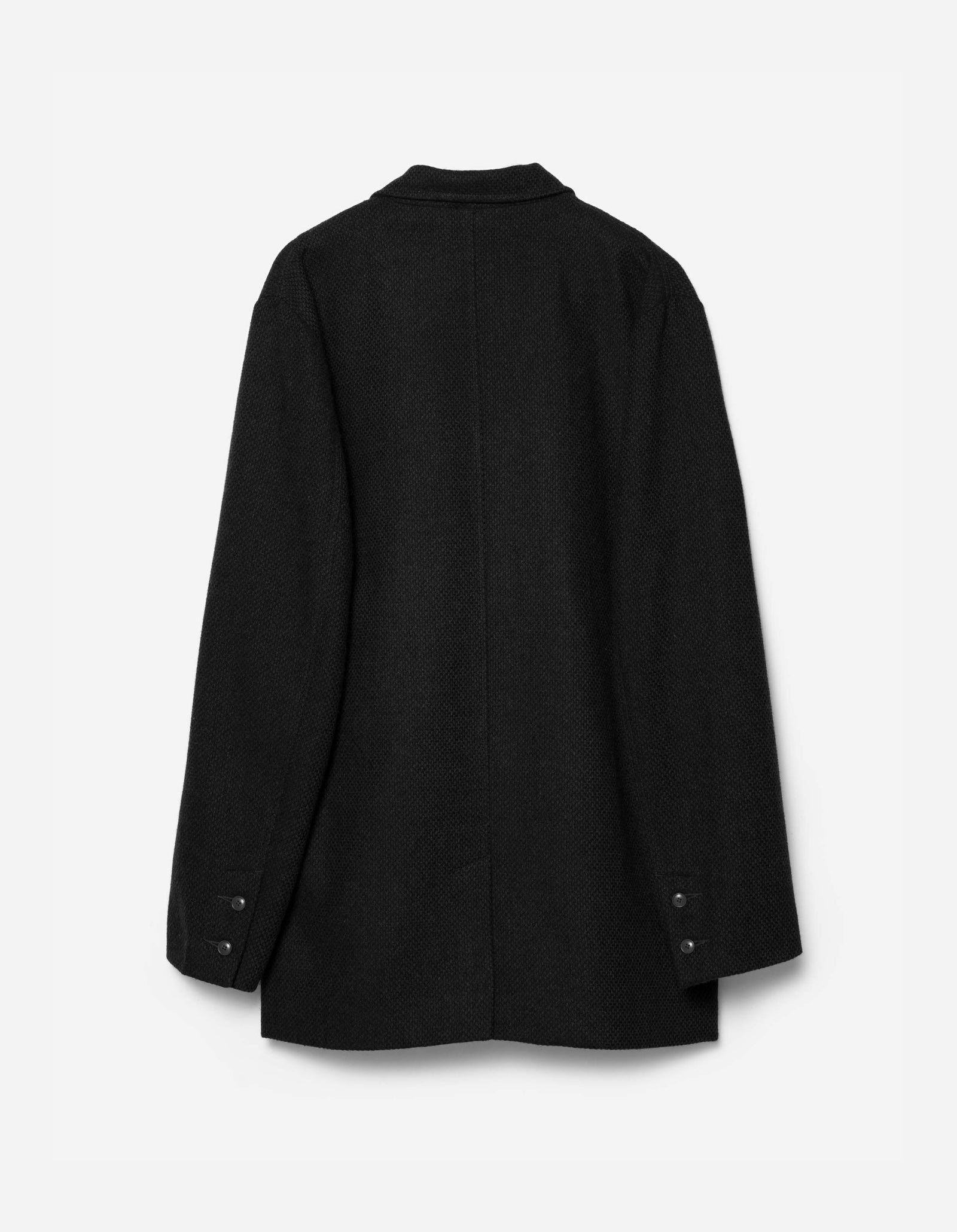 7122 Recycled Wool Kimono Blazer Black