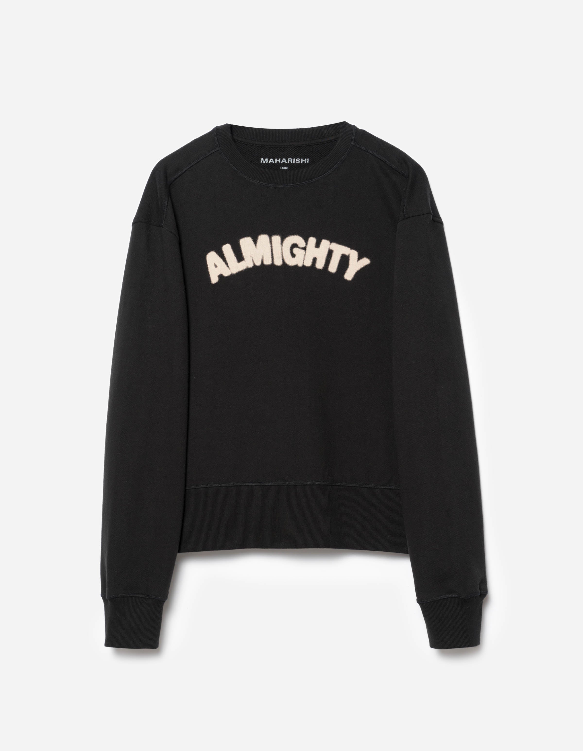 7124 Almighty Vintage Crew Sweat Black – Maharishi
