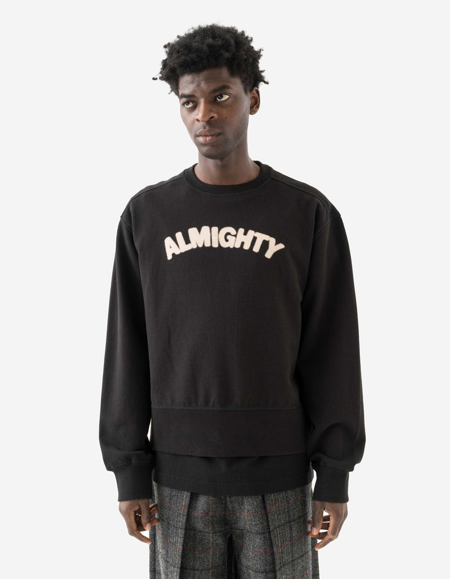 7124 Almighty Vintage Crew Sweat Black