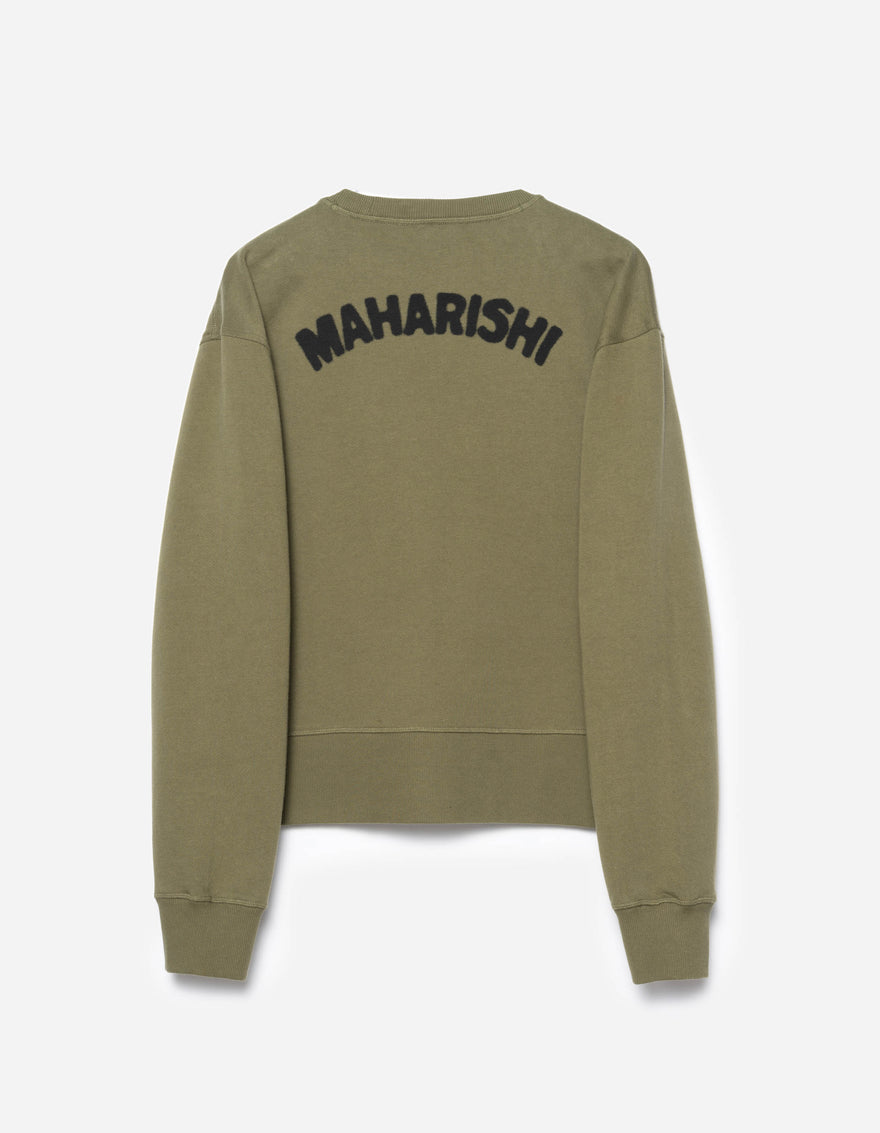 7124 Almighty Vintage Crew Sweat Olive OG-107F