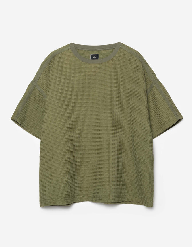 7127 Waffle Kimono T-Shirt Olive OG-107F