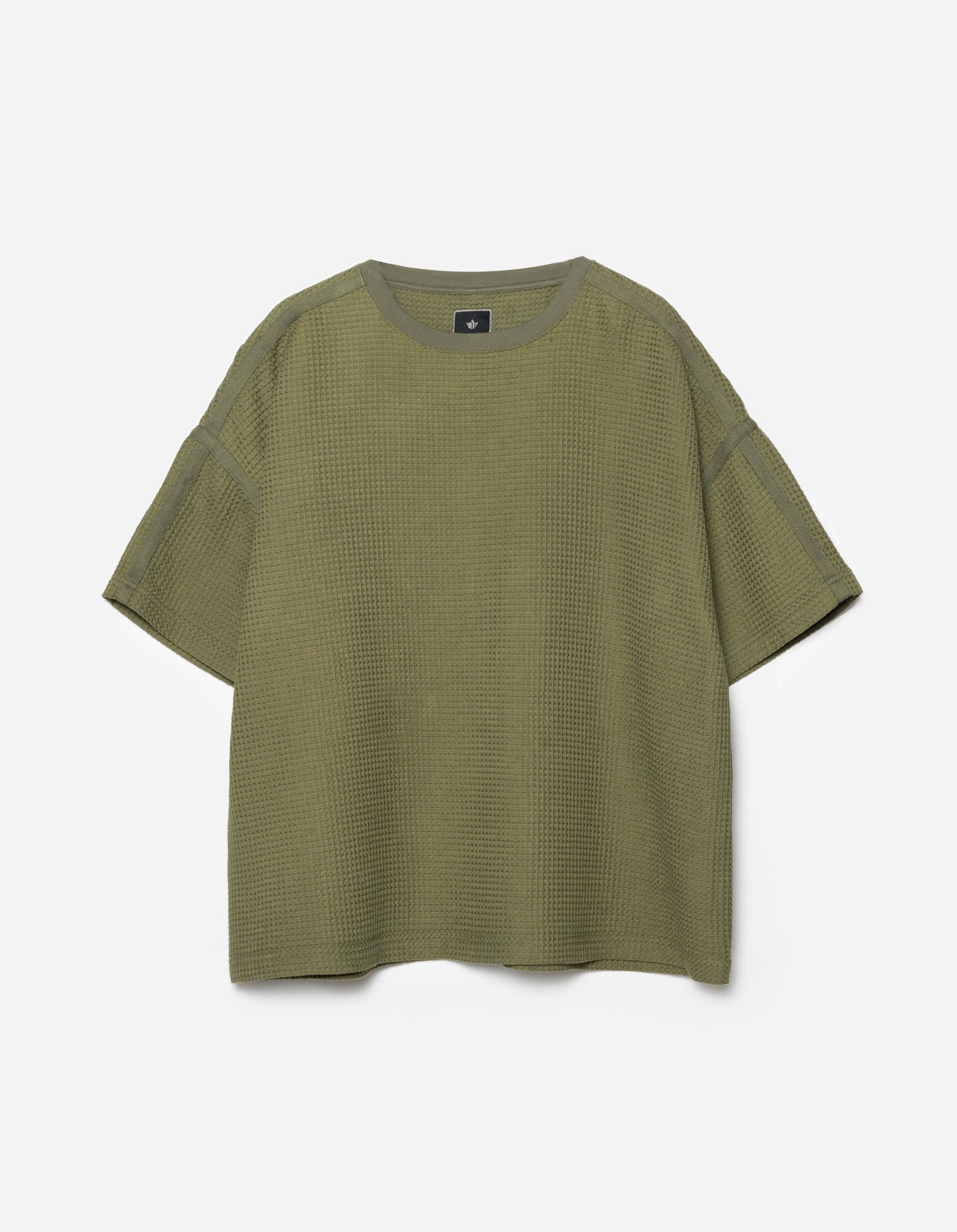 7127 Waffle Kimono T-Shirt Olive OG-107F