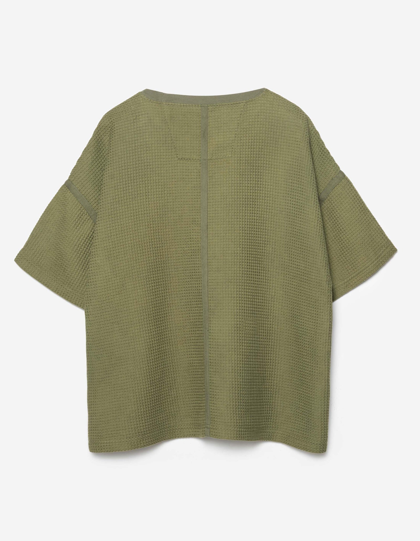 7127 Waffle Kimono T-Shirt Olive OG-107F