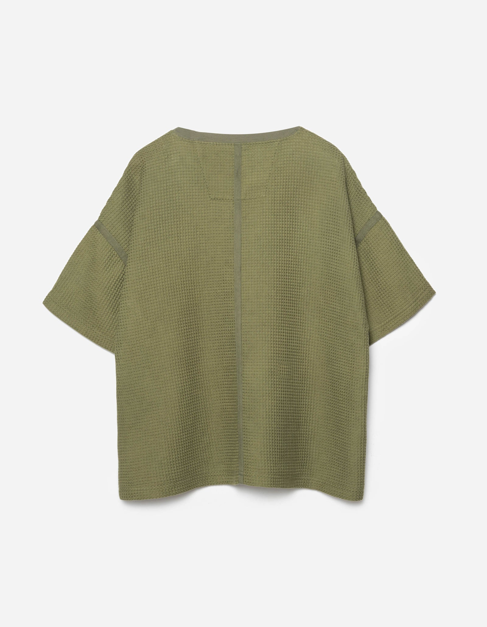 7127 Waffle Kimono T-Shirt Olive OG-107F