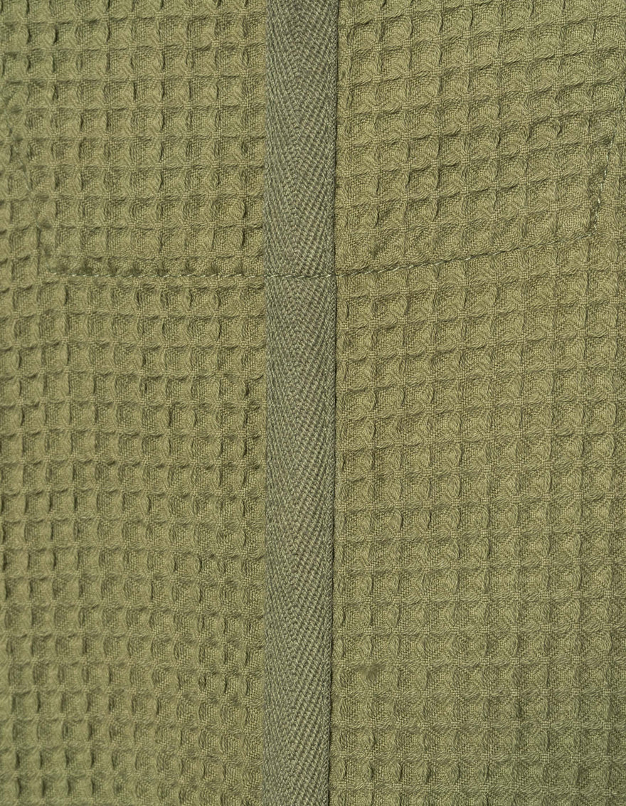 7127 Waffle Kimono T-Shirt Olive OG-107F