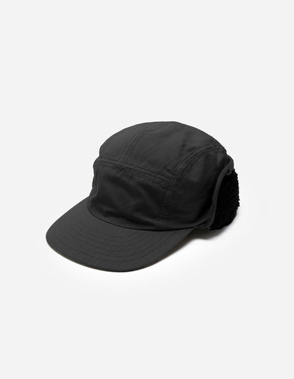 7129 Cold Weather 5 Panel Cap Black