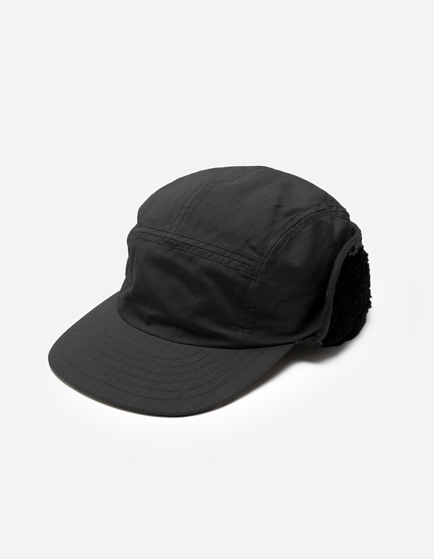 7129 Cold Weather 5 Panel Cap Black